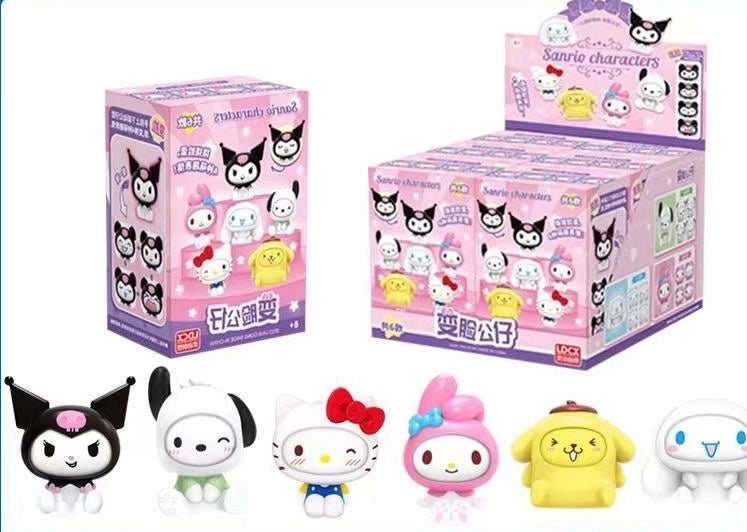 Sanrio Überraschungsbox mit Puppen mit wechselndem Gesicht 