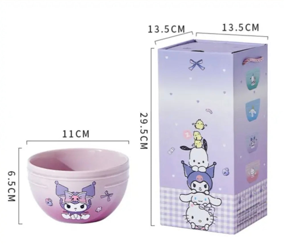 Sanrio Bowls Gift Box Set ( 4PCs)