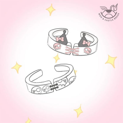 Kuromi & Baku Couple Rings