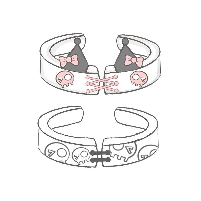 Kuromi & Baku Couple Rings