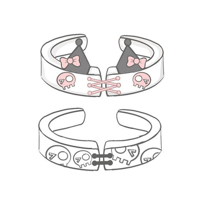 Kuromi & Baku Couple Rings