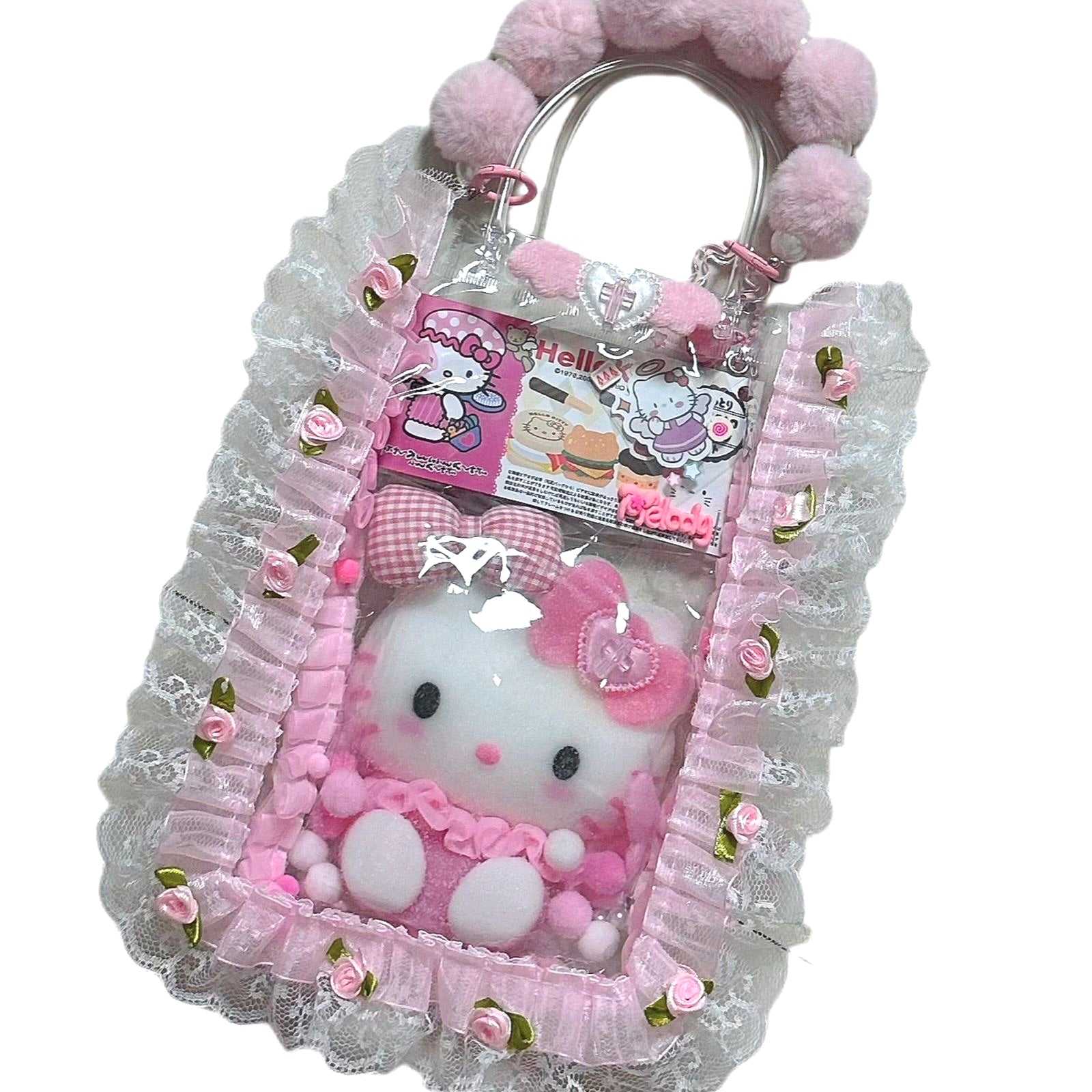 Hello kitty purse with popular butterfly