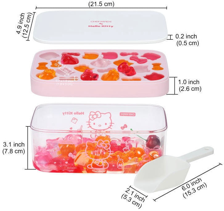 Hello Kitty Press & Pop Silicone Ice Tray