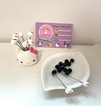 Hello Kitty Fruit Forks Set