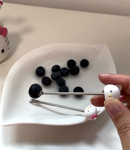 Hello Kitty Fruit Forks Set