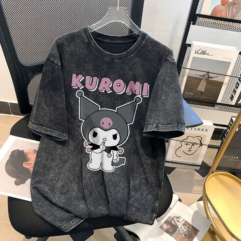 Kuromi Kiss & Tell Vintage Wash T-shirt