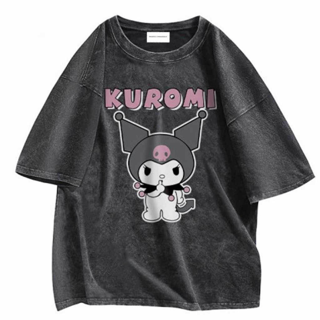 Kuromi Kiss & Tell Vintage Wash T-shirt