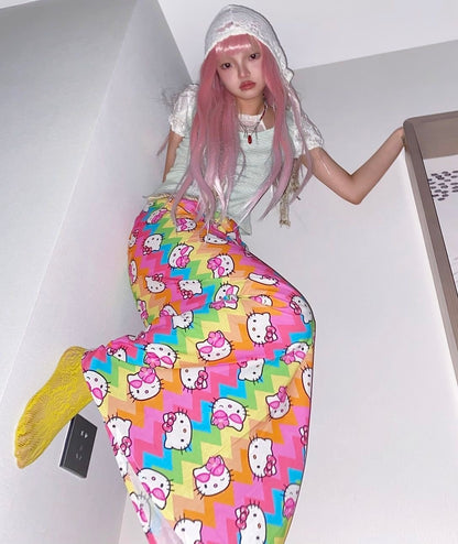 Hello Kitty ZigZag Rainbow Dress