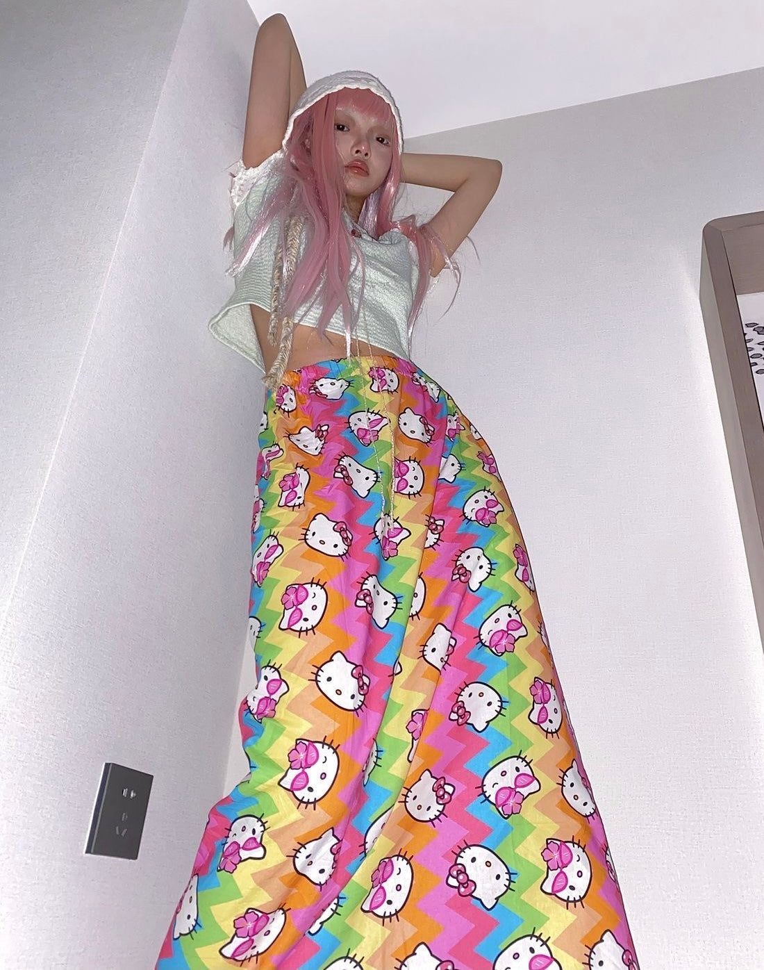 Hello Kitty ZigZag Rainbow Dress