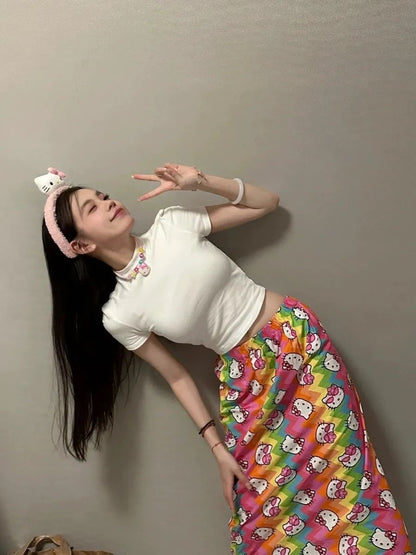 Hello Kitty ZigZag Rainbow Dress