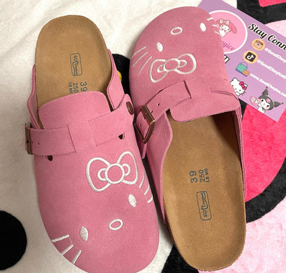 Hello Kitty Suede Soft Footbed Clogs for Women (US size)