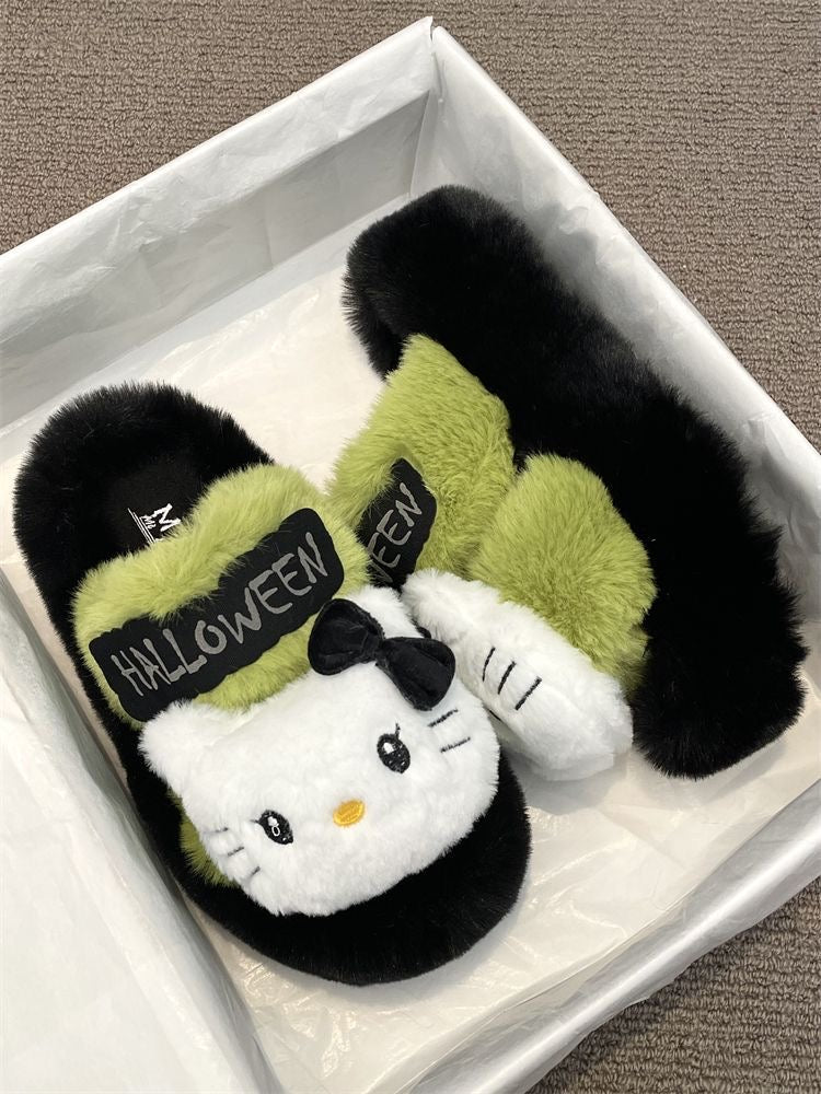 Hello Kitty Halloween Fluffy Slippers