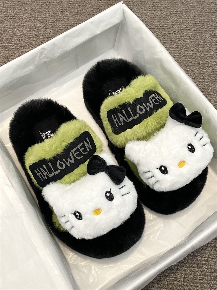 Hello Kitty Halloween Fluffy Slippers