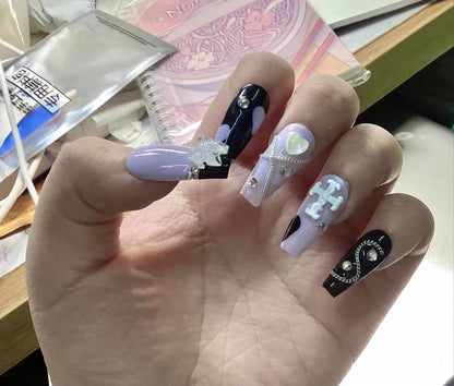 Kuromi Press-On Nail Set