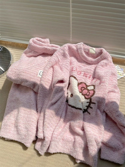 HelloKitty Pink Fleece Pajamas Set