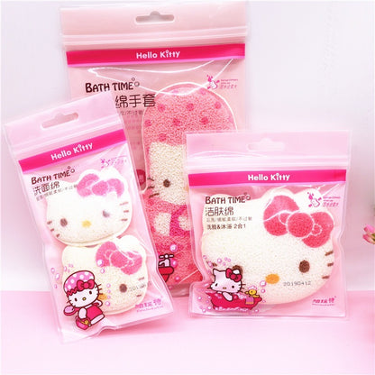 HelloKitty Facial Sponge & Shower Glove