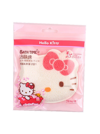 HelloKitty Facial Sponge & Shower Glove