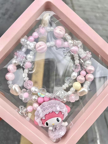 Tailor Made Kuromi and MyMelody Charm