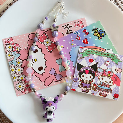 Tailor Made Kuromi and MyMelody Charm