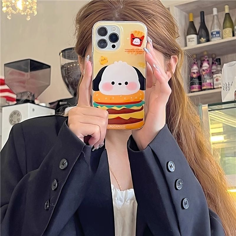 Pochacco Burger Phone Case