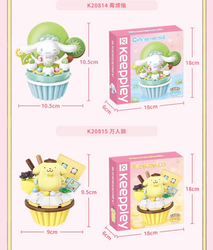 Keeppley Sanrio Fruit Cupcake Building Block