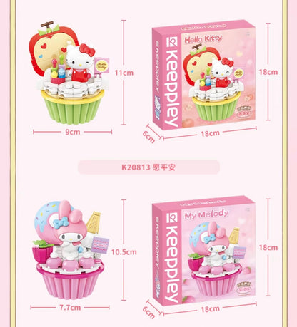 Keeppley Sanrio Fruit Cupcake Building Block