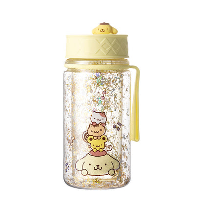 Glitzernder doppelwandiger Becher von Sanrio (300 ml)