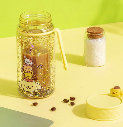 Glitzernder doppelwandiger Becher von Sanrio (300 ml)