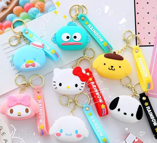 Sanrio Zipper Pouch Keychain