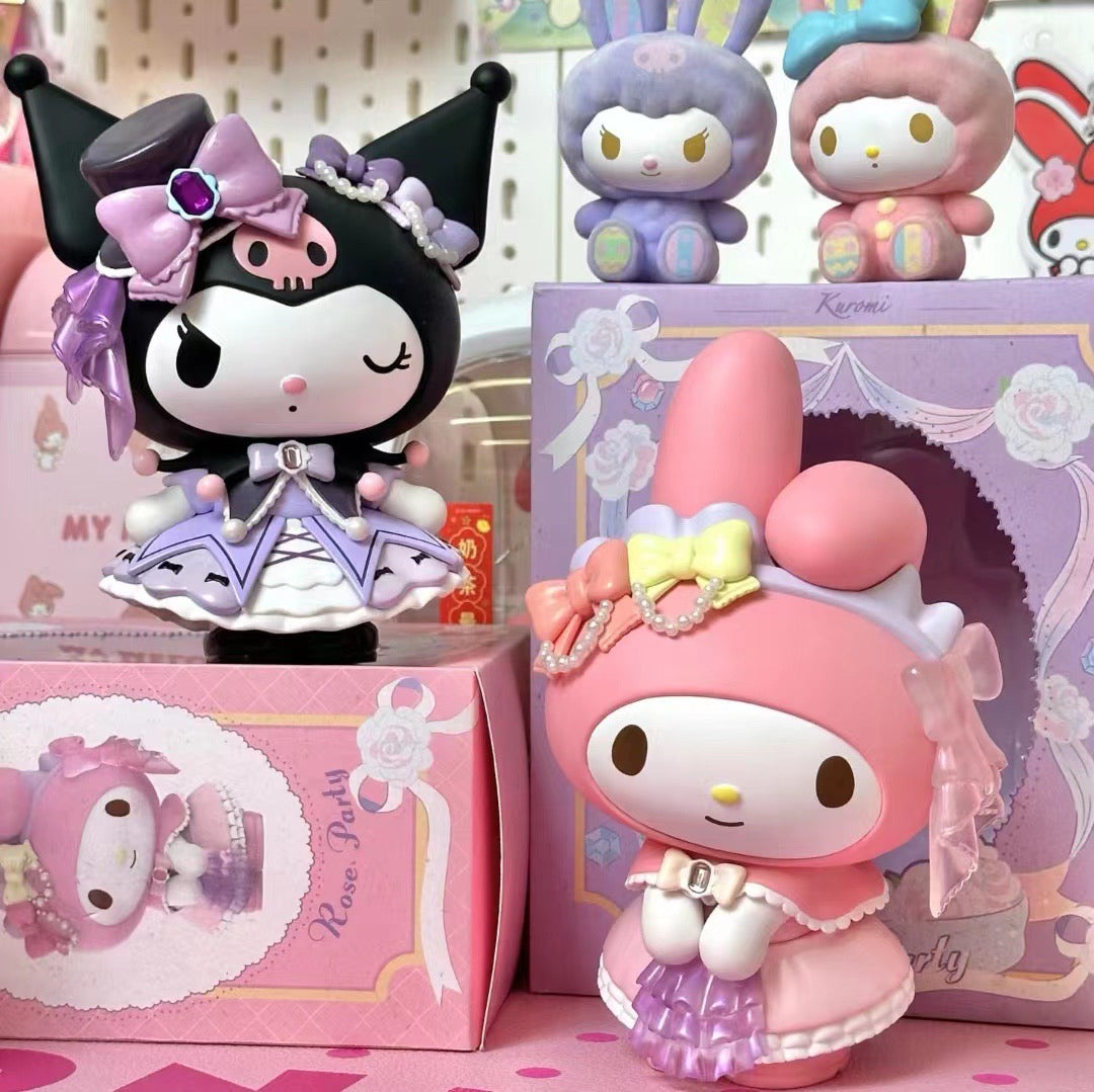 Sanrio x Miniso My Melody Kuromi Rose Party Large Figurines